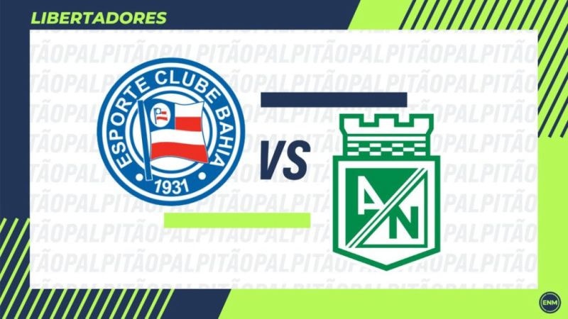 Imagem da noticia Bahia x Atlético Nacional: prováveis escalações, arbitragem e onde assistir