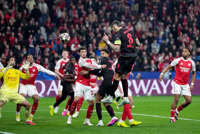 Arsenal empata com Leverkusen no fim e deixa duelo das oitavas da Champions em aberto Arsenal empata com Leverkusen no fim e deixa duelo das oitavas da Champions em aberto