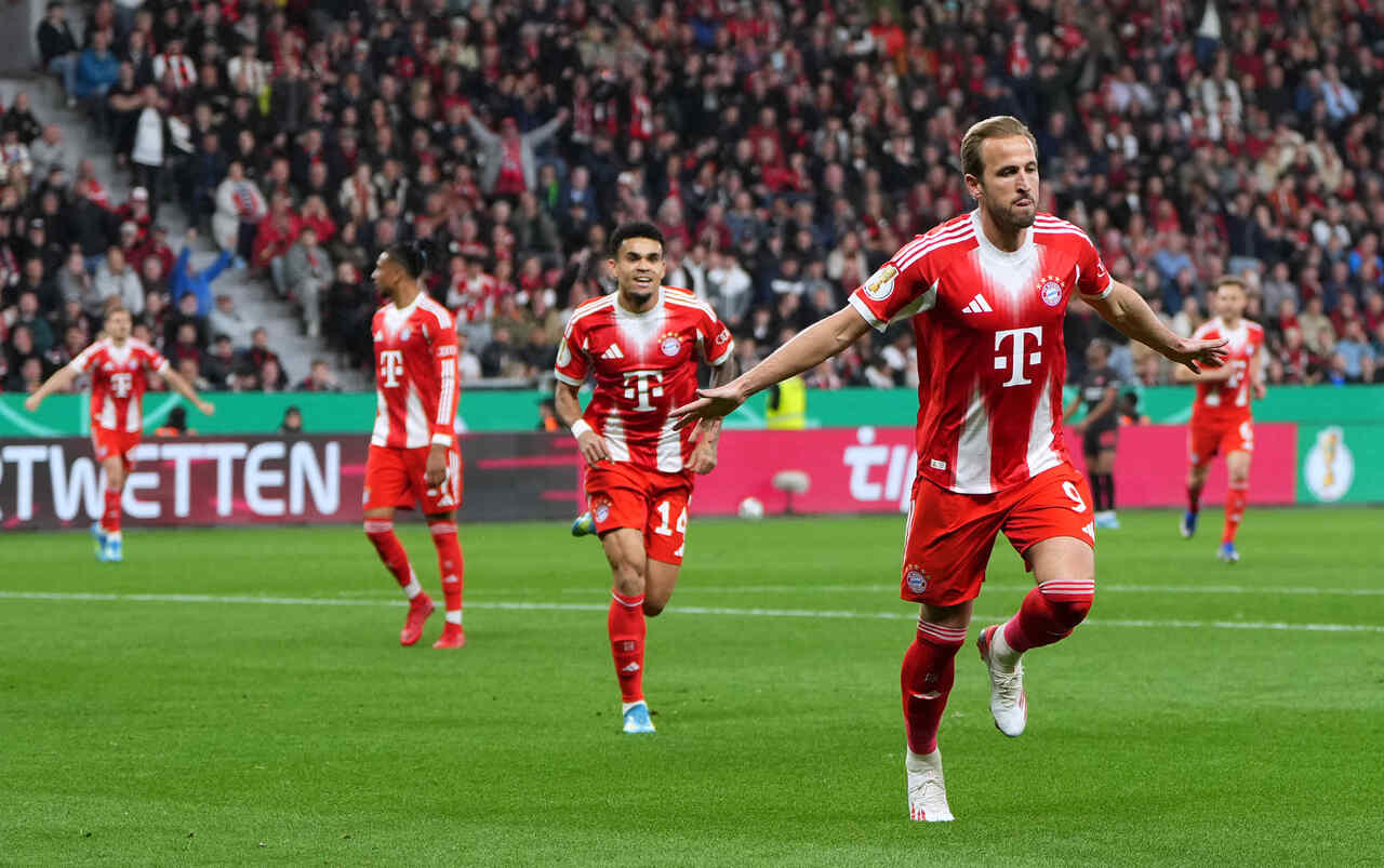 Imagem da noticia Kane marca, Bayern elimina o Leverkusen e volta à final da Copa da Alemanha