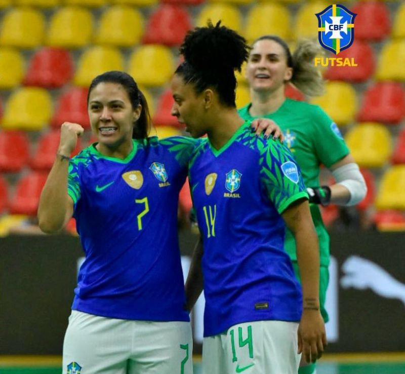 Imagem da noticia Brasil goleia o Equador por 11 a 0 e segue 100% na Copa América de Futsal Feminino
