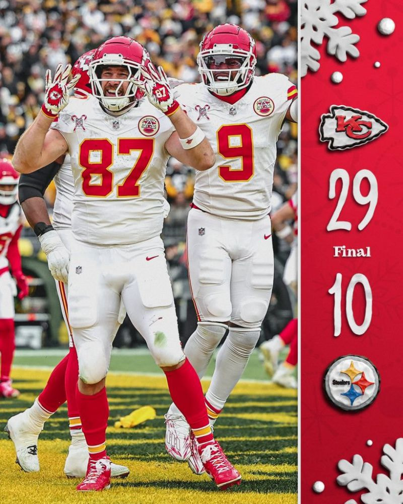 Imagem da noticia Chiefs atropelam Steelers e asseguram liderança da AFC