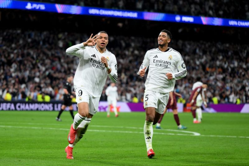 Imagem da noticia Com show de Mbappé, Real Madrid vence City e se classifica na Champions