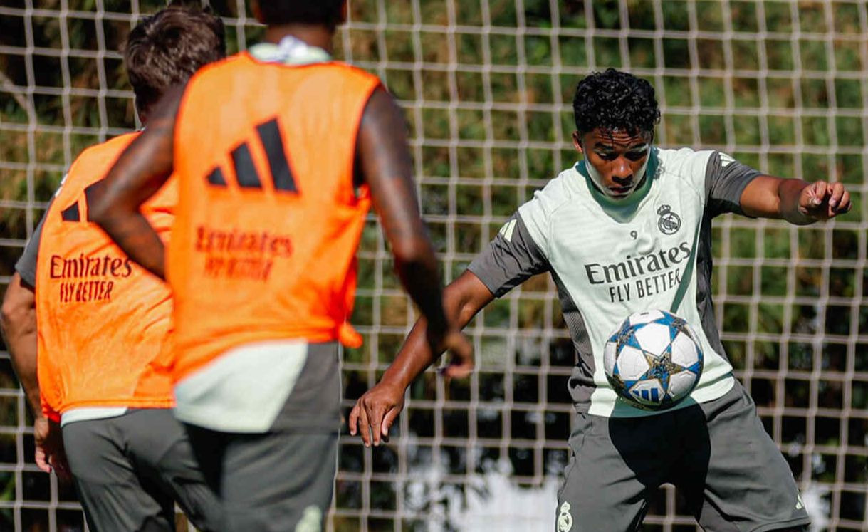Imagem da noticia Endrick volta a treinar e tem chance de atuar pelo Real Madrid após quatro meses