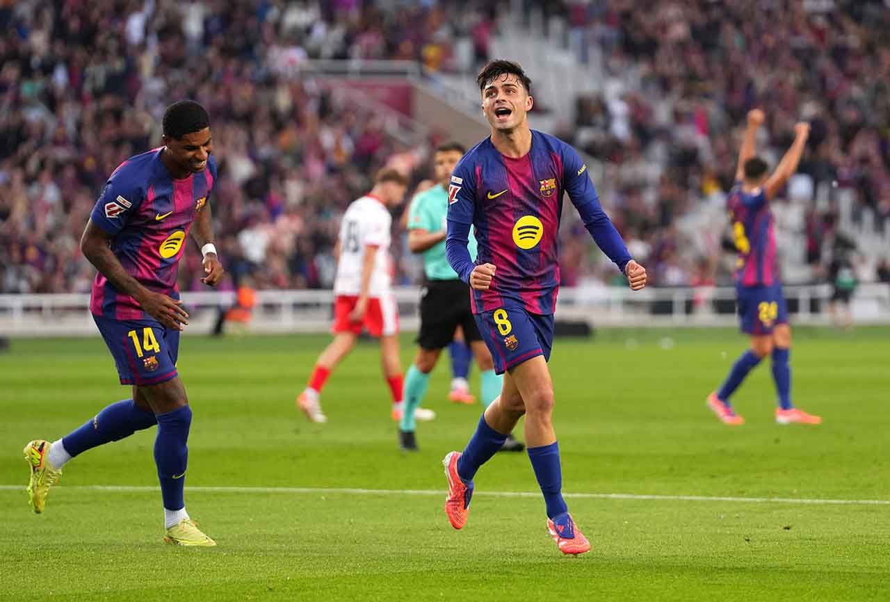 Imagem da noticia Barcelona vence Girona com gol nos acréscimos e assume liderança do Espanhol