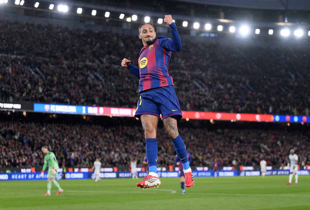 Imagem da noticia Barcelona vence Oviedo com gol de Raphinha e retoma liderança do Espanhol