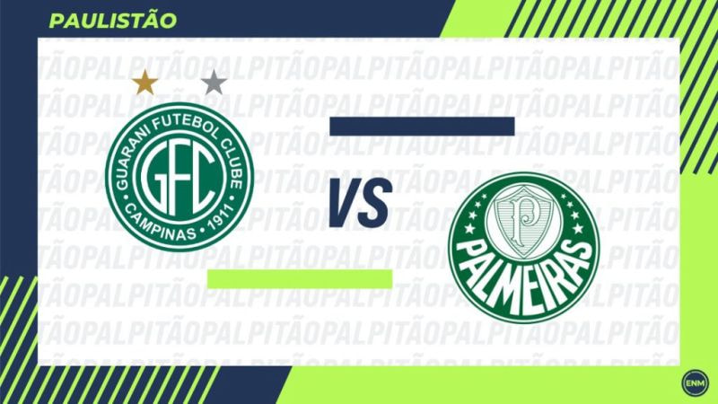 Imagem da noticia Guarani x Palmeiras: prováveis escalações, arbitragem, onde assistir, retrospecto e palpites