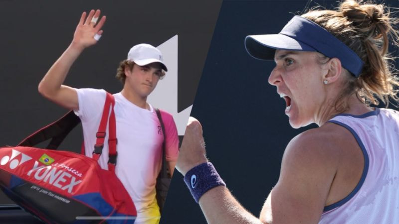 Imagem da noticia João Fonseca é eliminado e Bia Haddad avança por título inédito no Australian Open