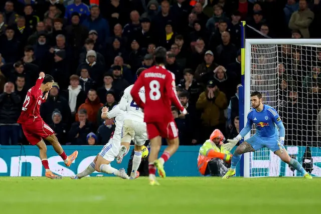 Em jogo com seis gols, Leeds arranca empate com Liverpool no fim Em jogo com seis gols, Leeds arranca empate com Liverpool no fim