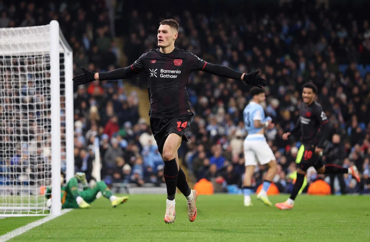 Imagem da noticia Leverkusen surpreende e vence o Manchester City na Inglaterra pela Champions