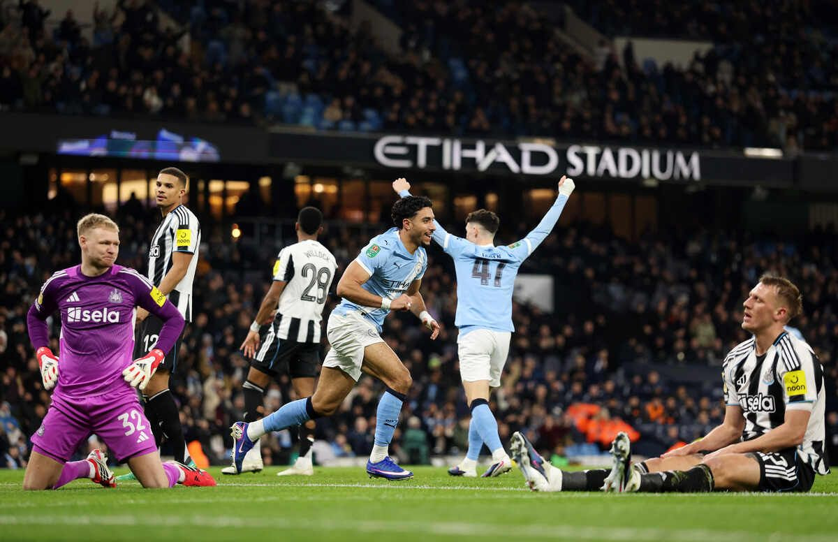 Imagem da noticia City vence Newcastle e vai enfrentar o Arsenal na final da Copa da Liga Inglesa