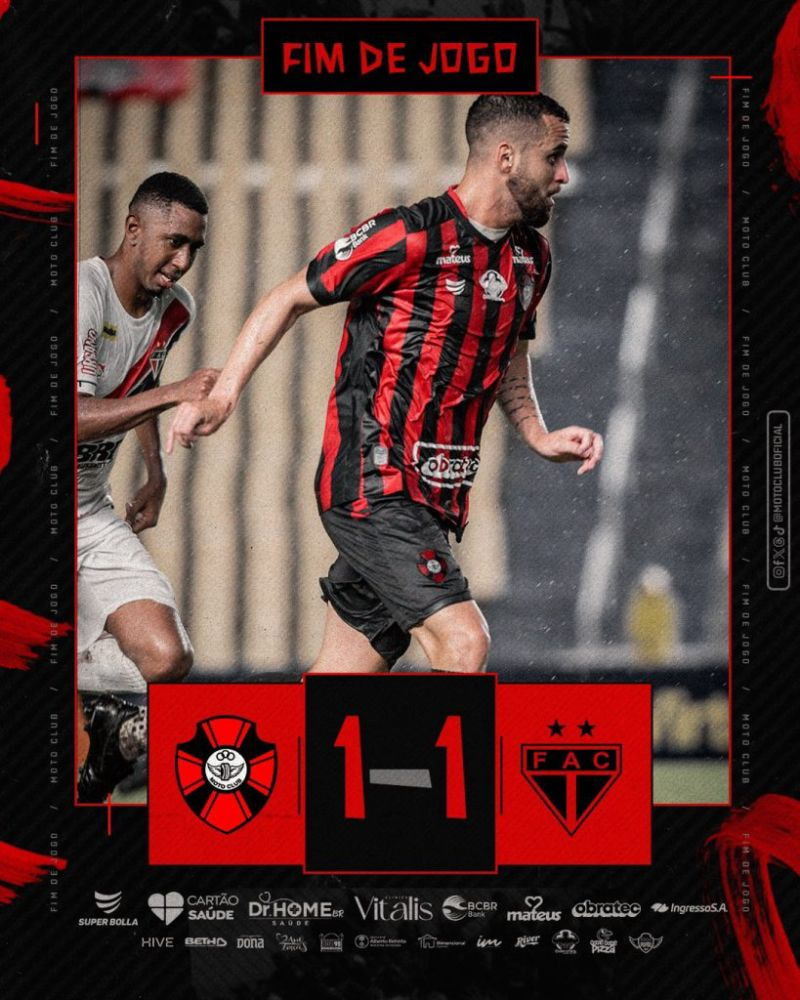 Imagem da noticia Moto Club vence Sousa e deixa a lanterna do Grupo A na Copa do Nordeste