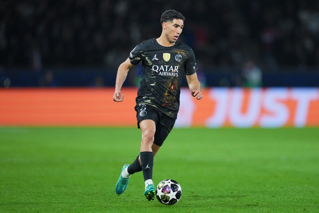 Imagem da noticia Hakimi sofre lesão na coxa e desfalca o PSG contra o Bayern