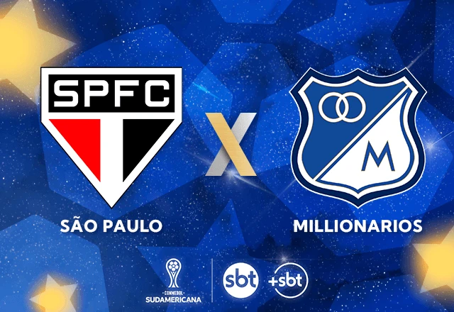 Imagem da noticia SBT transmite São Paulo x Millonarios na Sul-Americana