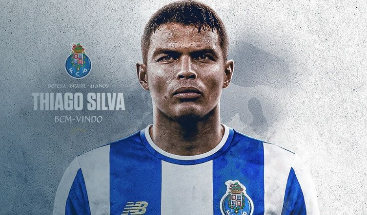 Imagem da noticia Aos 41 anos, zagueiro Thiago Silva é o novo reforço do Porto