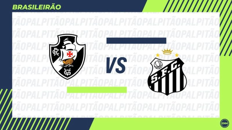 Imagem da noticia Vasco x Santos: prováveis escalações, onde assistir ao vivo e desfalques